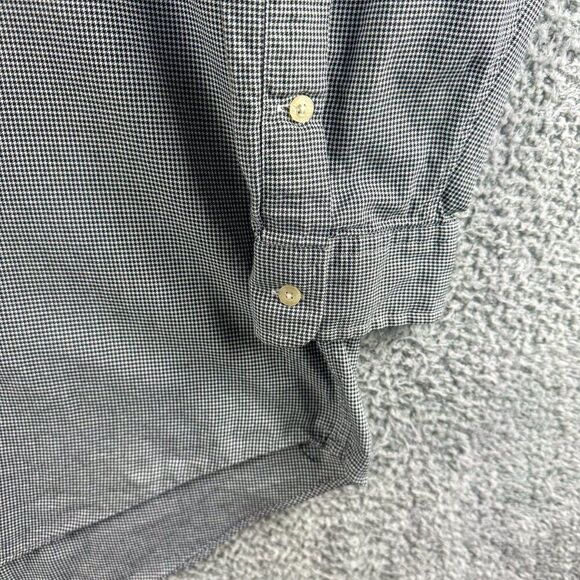 VTG Ralph Lauren Golf Blake Shirt Mens XL Gray Houndstooth Preppy Y2K FITS BIG - Picture 5 of 12